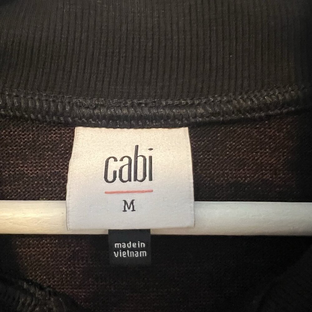 Cabi Women’s Cuddle Dress Sweater Medium Marl Knee Black Burgundy Stretch Winter - Picture 4 of 11